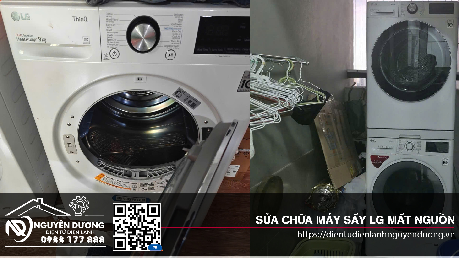Sửa Chữa Máy Sấy LG Mất Nguồn