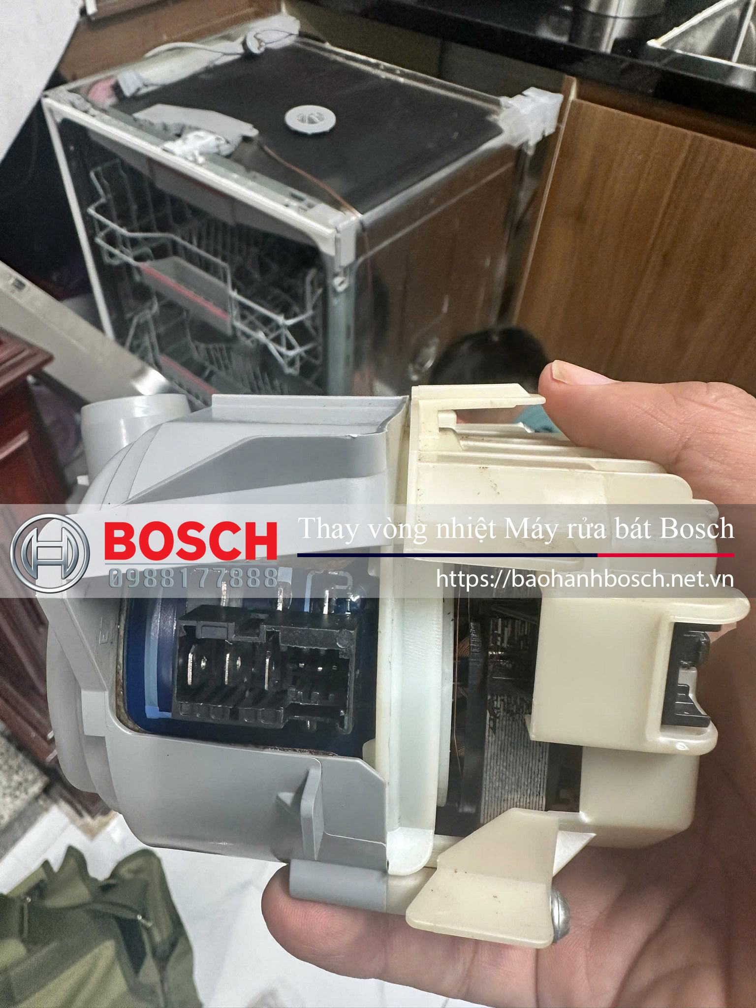 Địa chỉ hỗ trợ thay vòng nhiệt máy rửa bát Bosch Uy tín