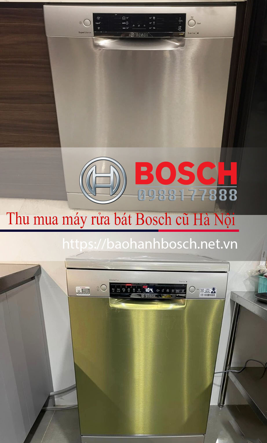 Máy rửa bát Bosch cũ Hà Nội, bảo hành Uy tín, mua bán máy rửa chén, dịch vụ sửa chữa Bosch, phụ kiện máy rửa bát Bosch.