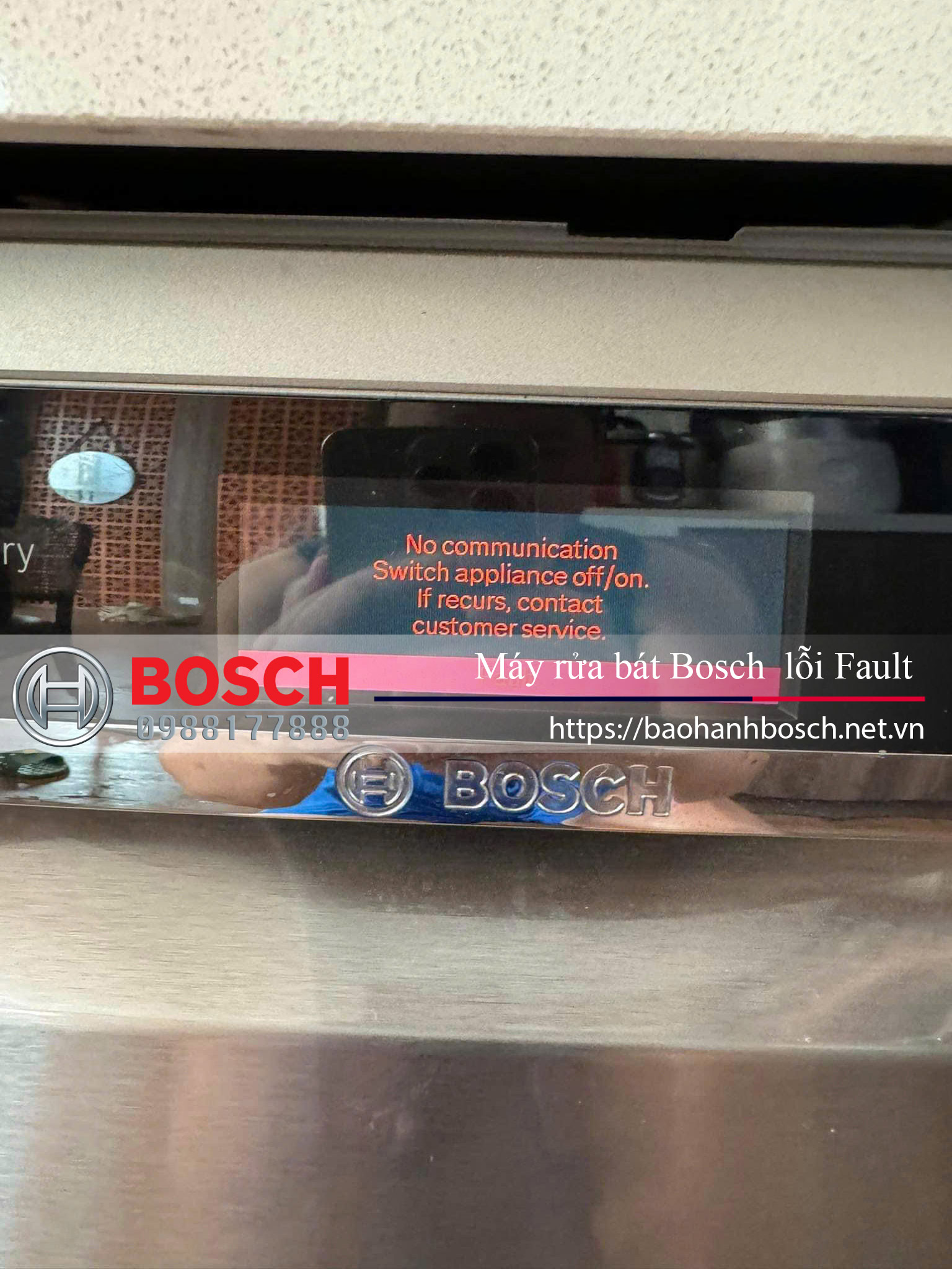 Máy rửa bát Bosch lỗi Fault