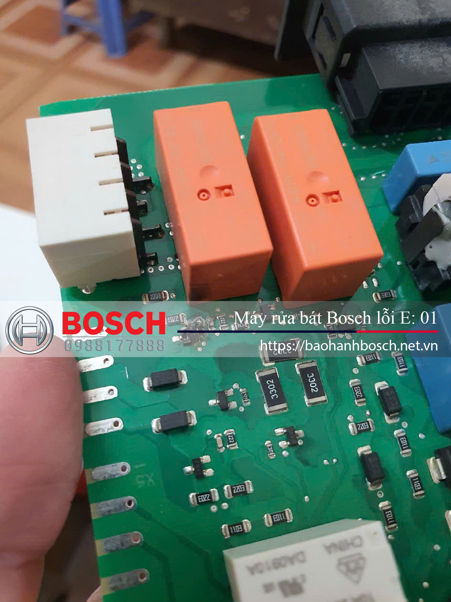 Sửa máy rửa bát Bosch lỗi E:01