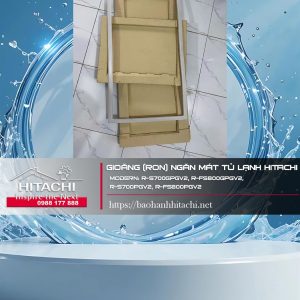 Gioăng (ron) ngăn mát tủ lạnh Hitachi. Moderrn: R-S700GPGV2, R-FS800GPGV2, R-S700PGV2, R-FS800PGV2