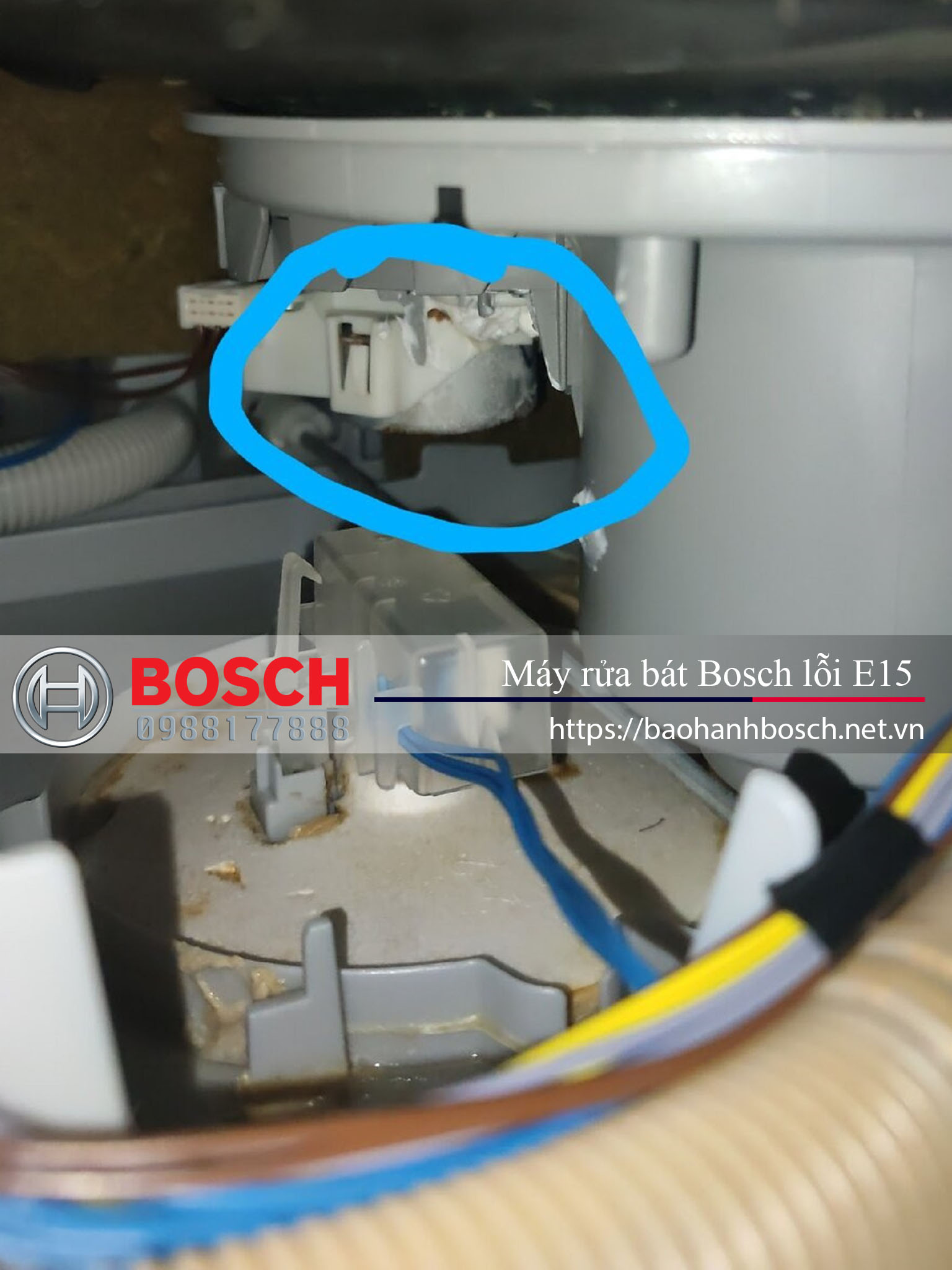 Máy rửa bát Bosch lỗi e15 vì nhiều nguyên do khác nhau