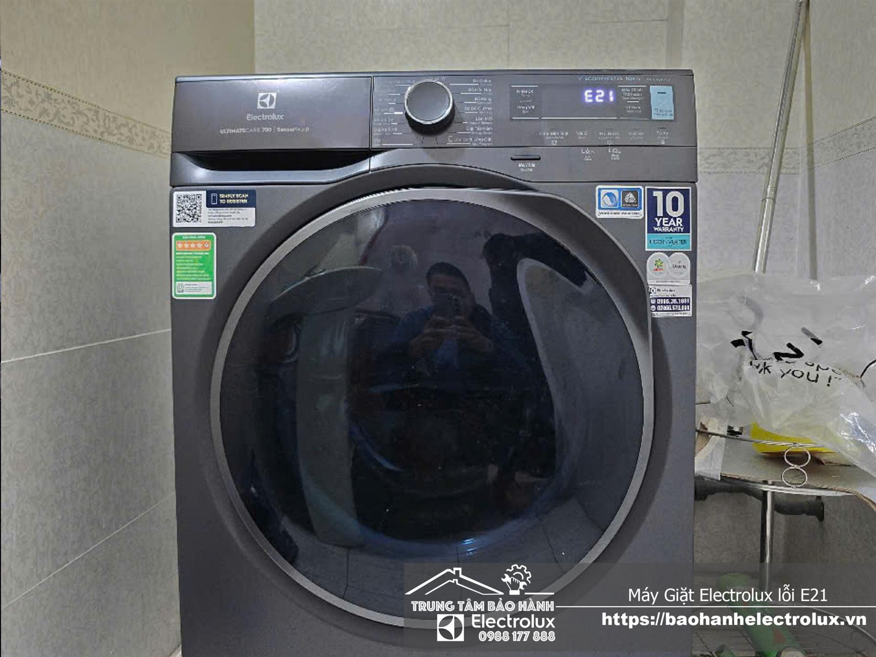Vì sao máy giặt Electrolux lỗi E21