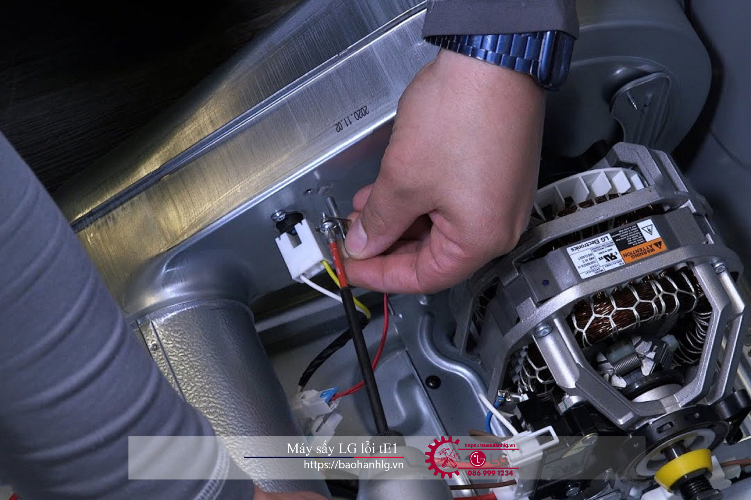 Sửa Chữa Điện Tử Điện Lạnh Nguyên Dương hỗ trợ sửa máy sấy LG lỗi tE1
