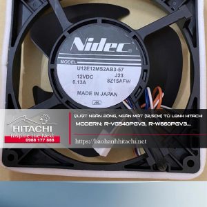 Quạt ngăn đông, ngăn mát tủ lạnh Hitachi. Modern: R-VG540PGV3, R-W660PGV3...