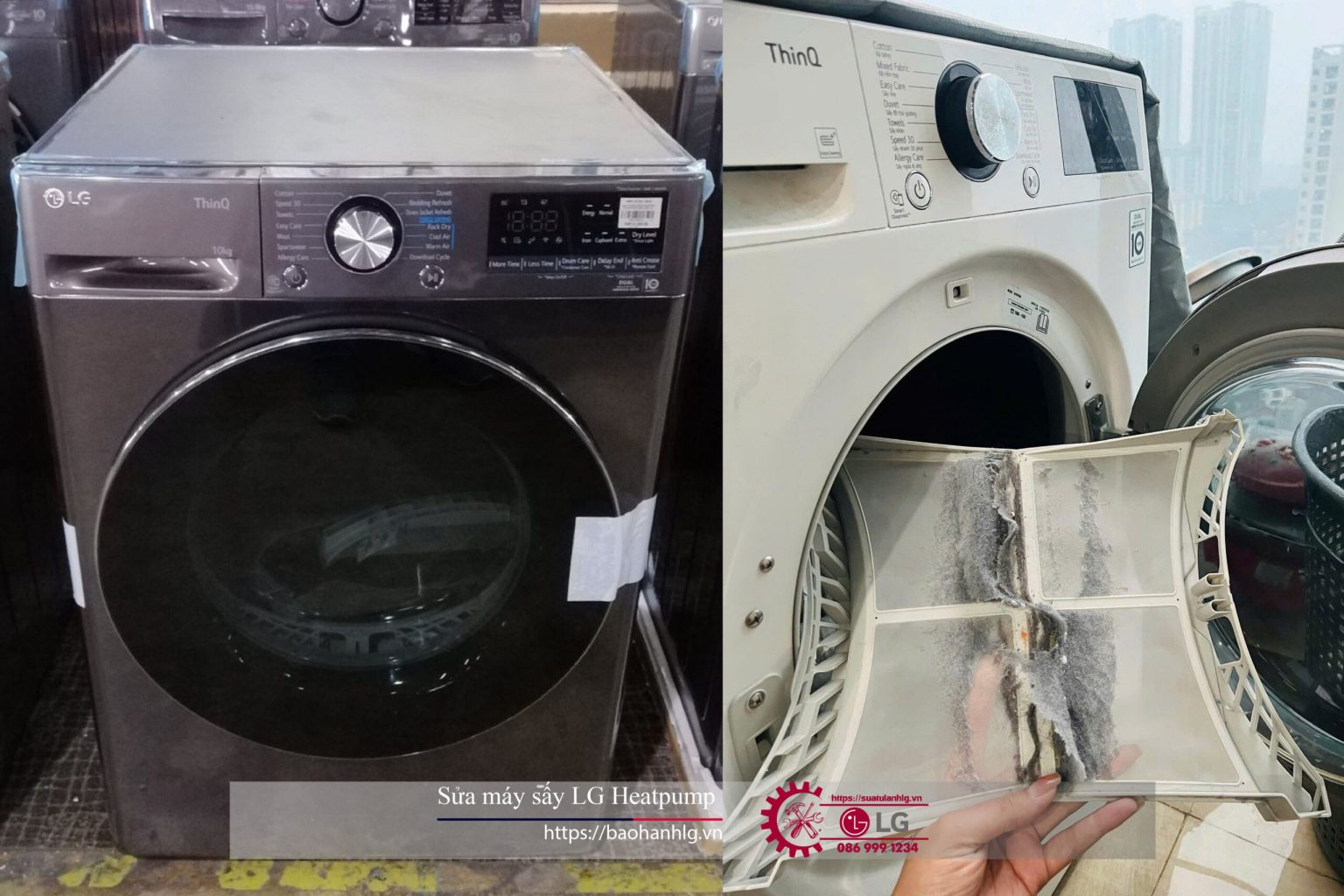 LG washing machine with warranty service at Bao Han Lg - repair and maintenance for LG appliances.