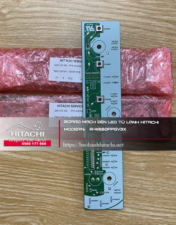 Board mạch đèn led tủ lạnh Hitachi Modern R-W660FPGV3X
