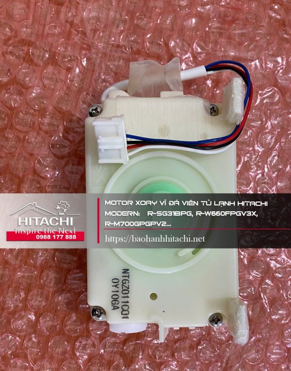 Motor xoay vỉ đá viên tủ lạnh Hitachi Modern R-SG31BPG, R-W660FPGV3X, R-M700GPGPV2...