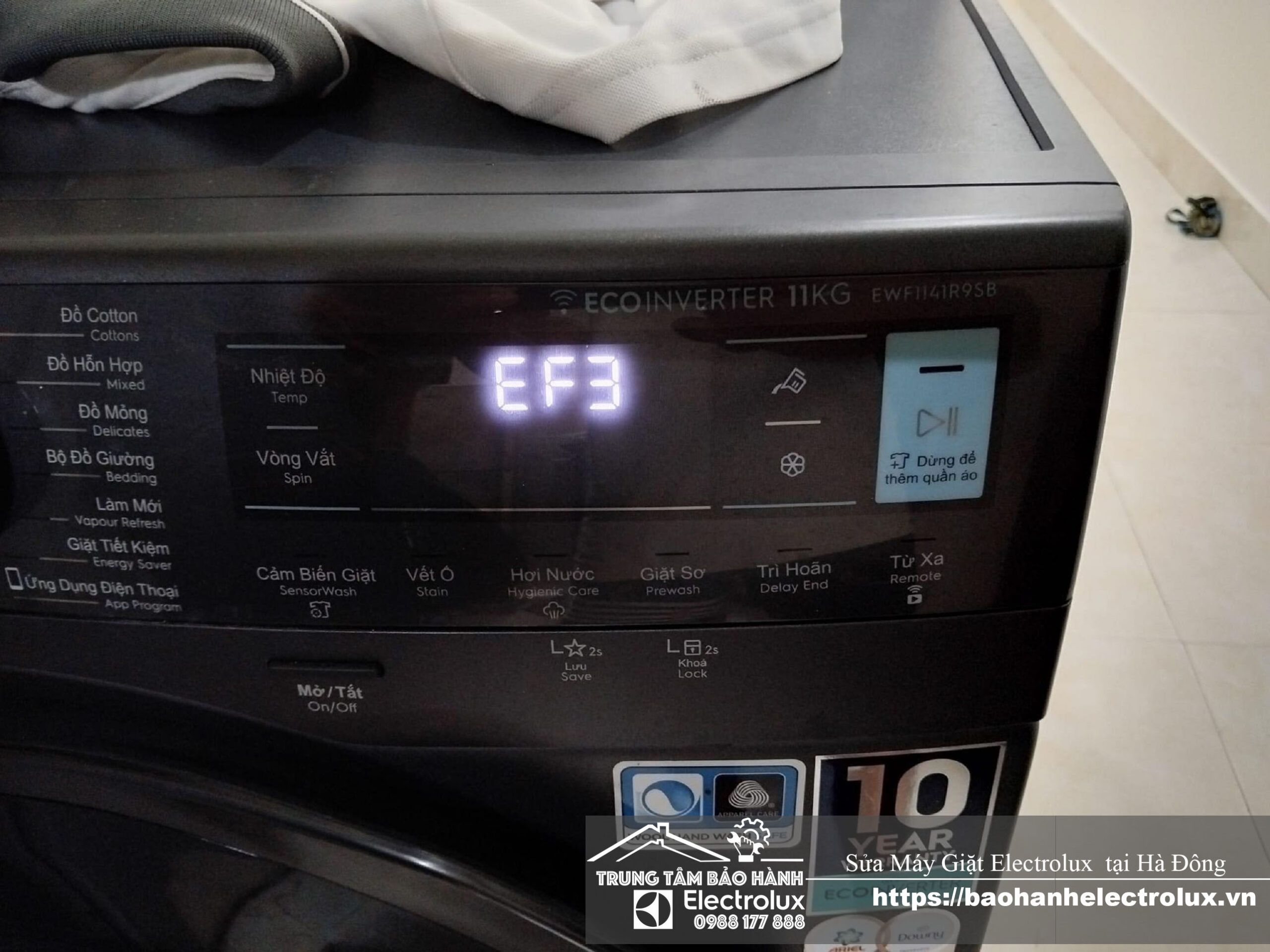 Sửa chữa máy giặt Electrolux tại Hà Đông