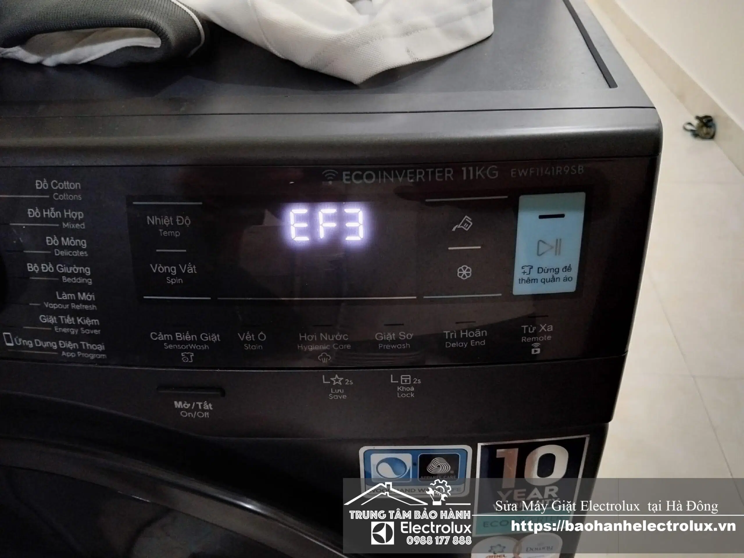 Sửa chữa máy giặt Electrolux tại Hà Đông