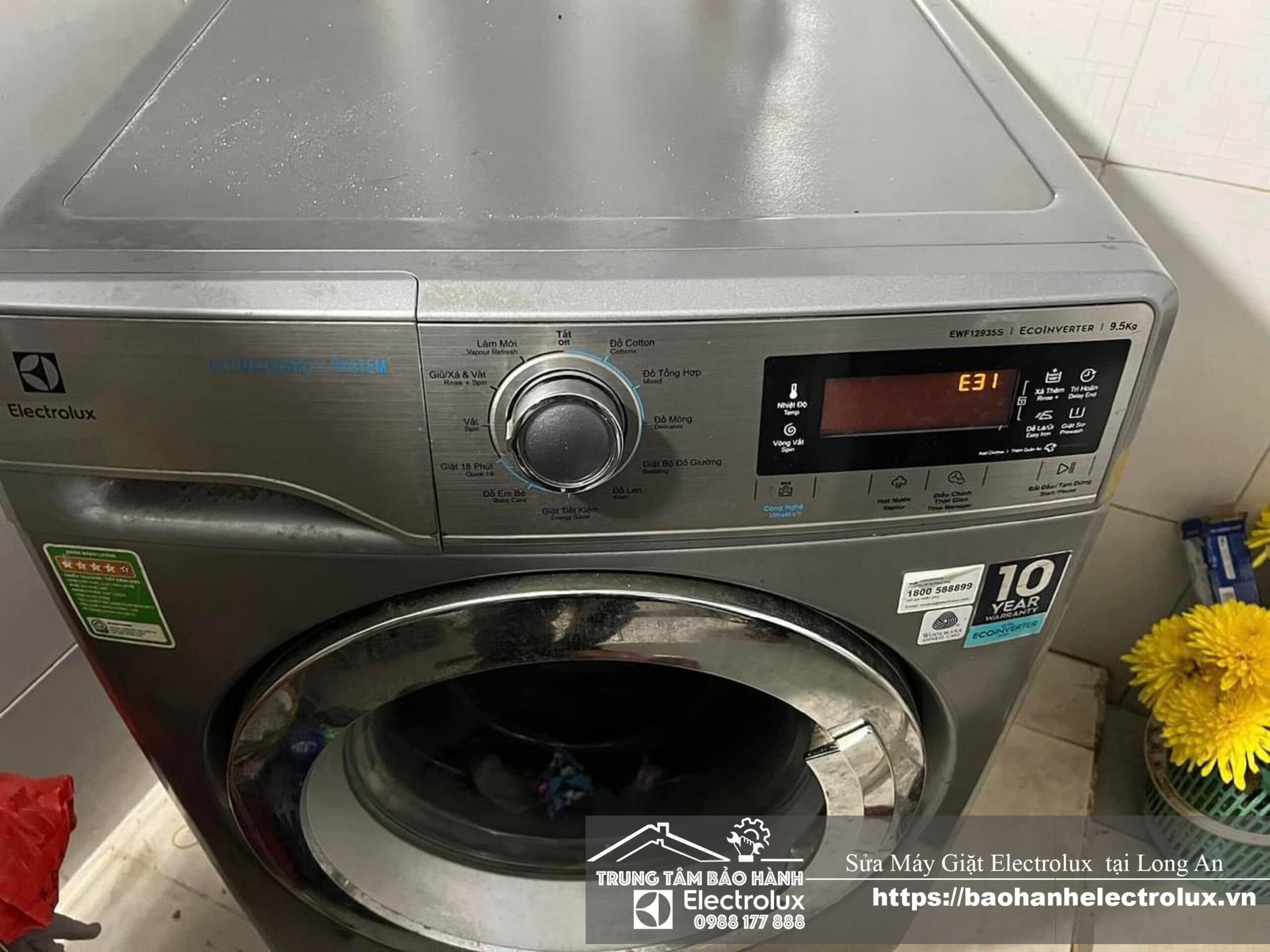 Dịch vụ sửa máy giặt Electrolux tại Long an nhận sửa lỗi E31 máy giặt Electrolux
