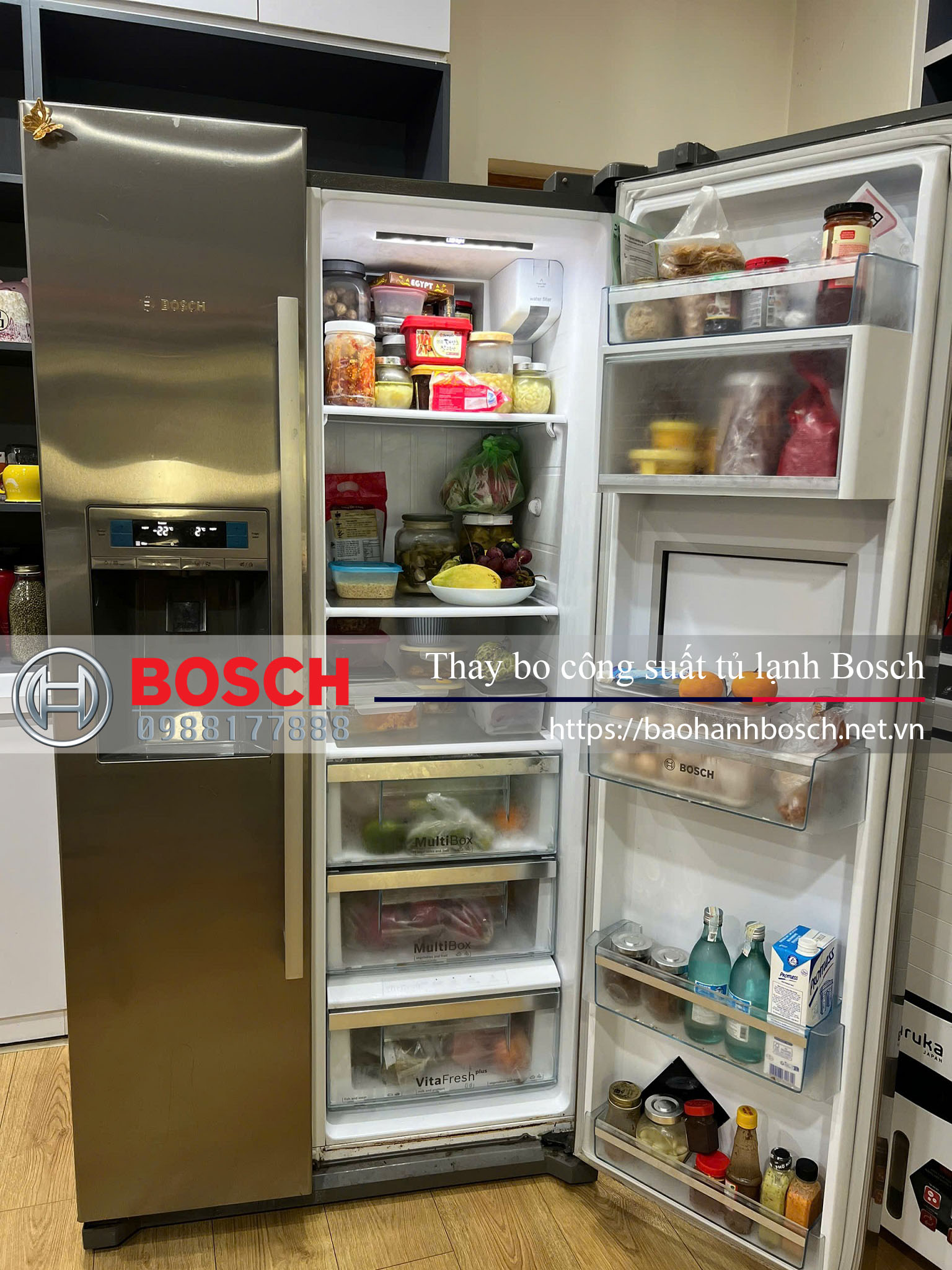 Thay bo công suất tủ lạnh Bosch