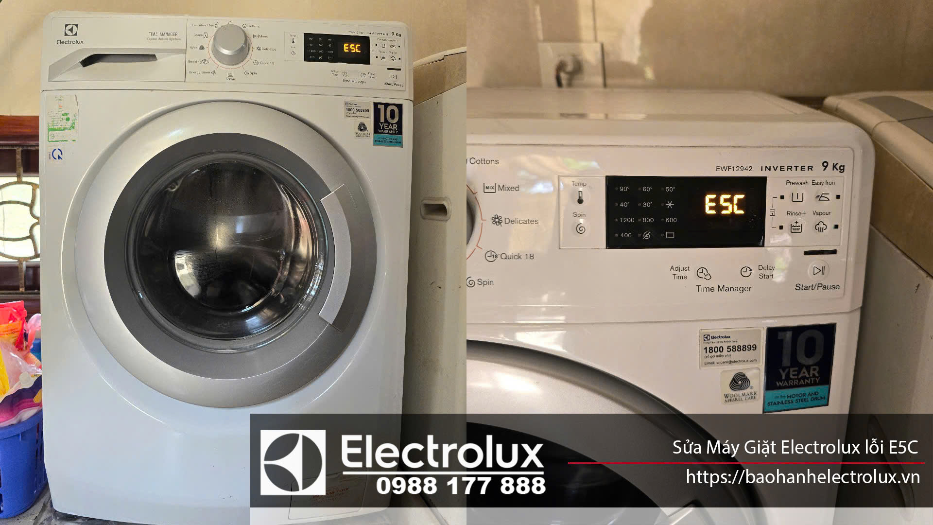 Máy giặt Electrolux lỗi E5C