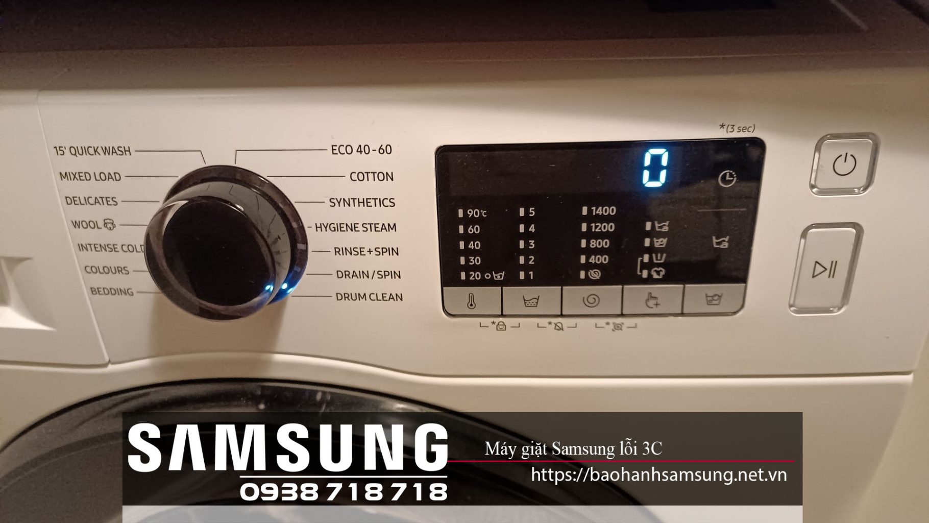 Máy giặt Samsung lỗi 3C