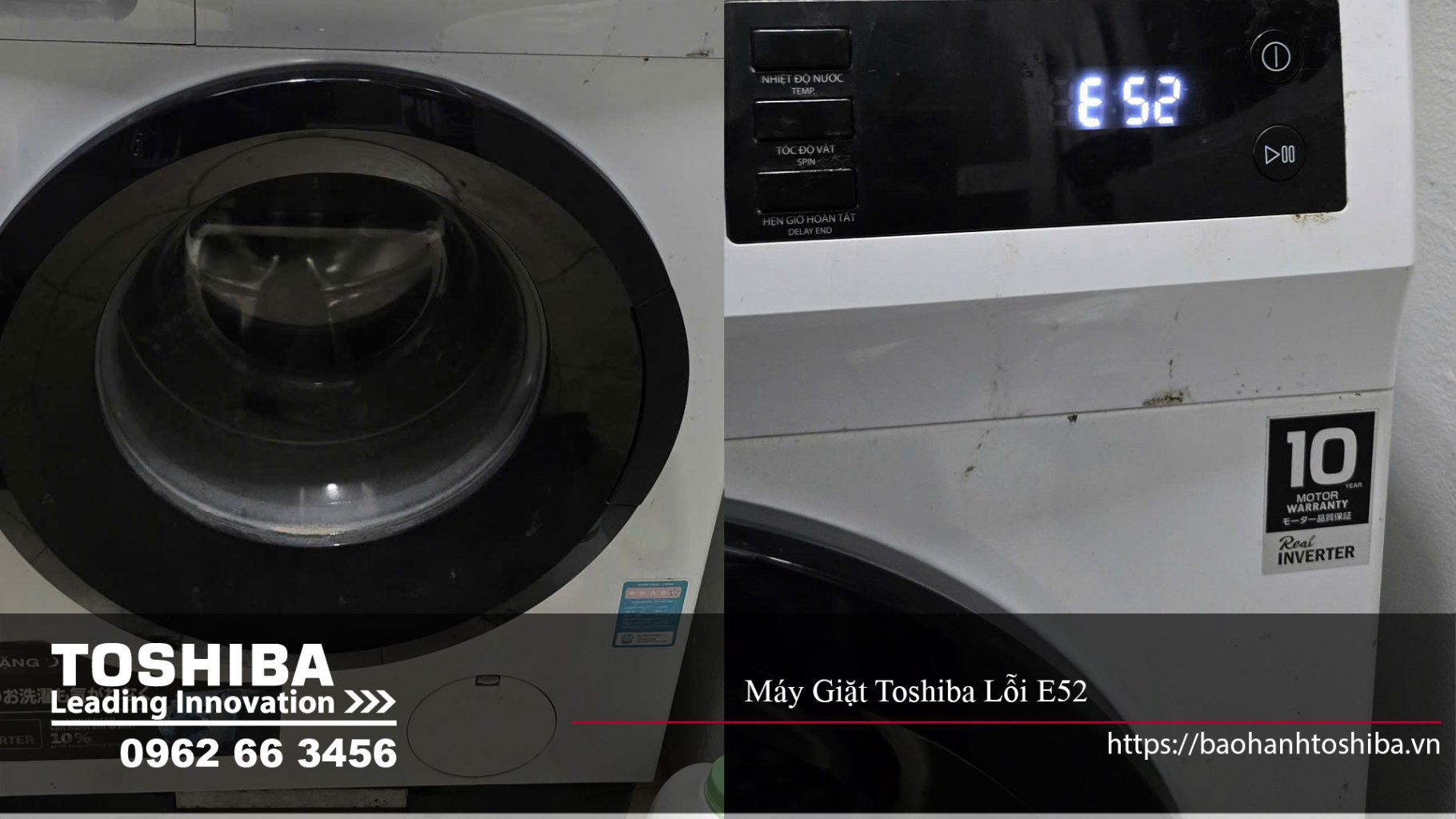 Máy giặt Toshiba lỗi E52