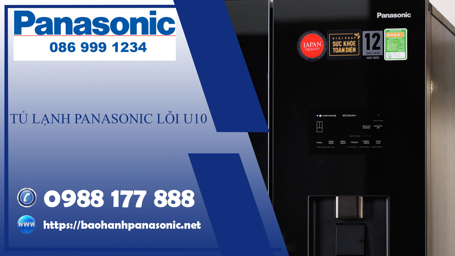 Tủ lạnh Panasonic báo lỗi U10