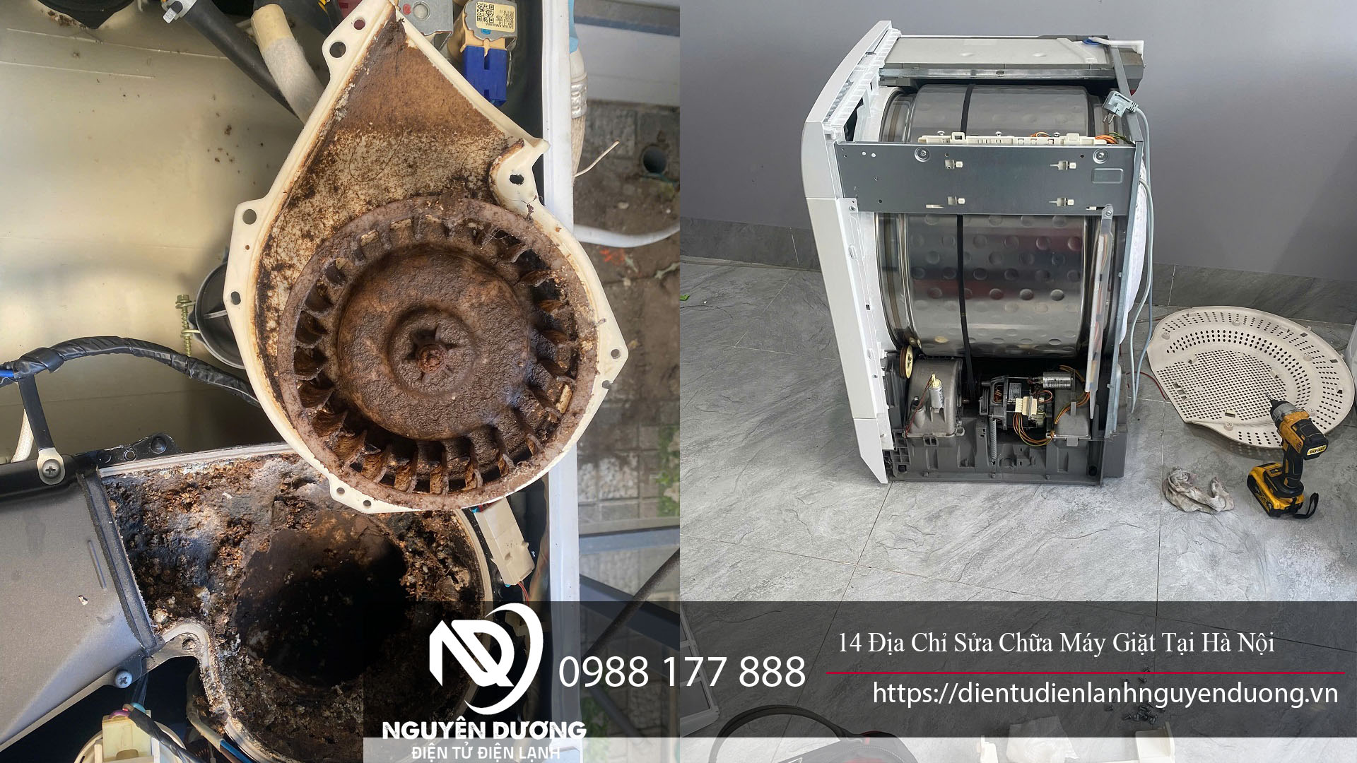 14 địa chỉ sửa chữa máy giặt tại Hà Nội