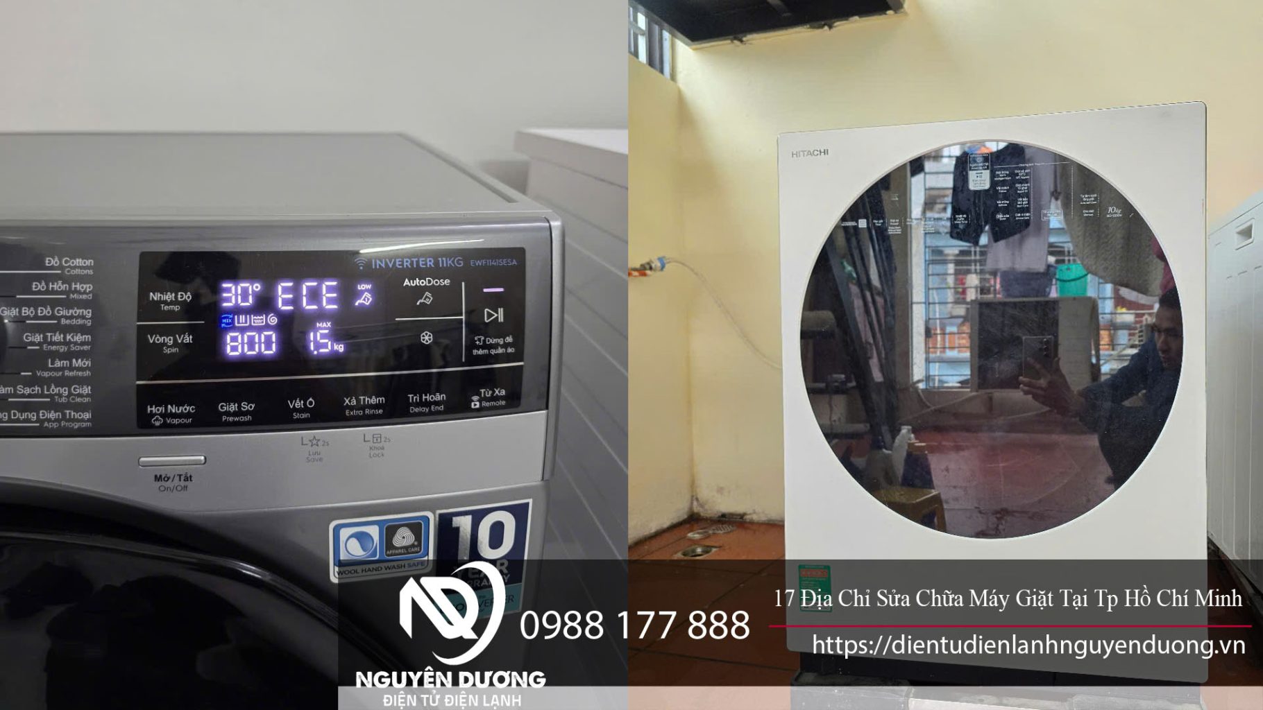 sửa chữa máy giặt tại Tp Hồ Chí Minh