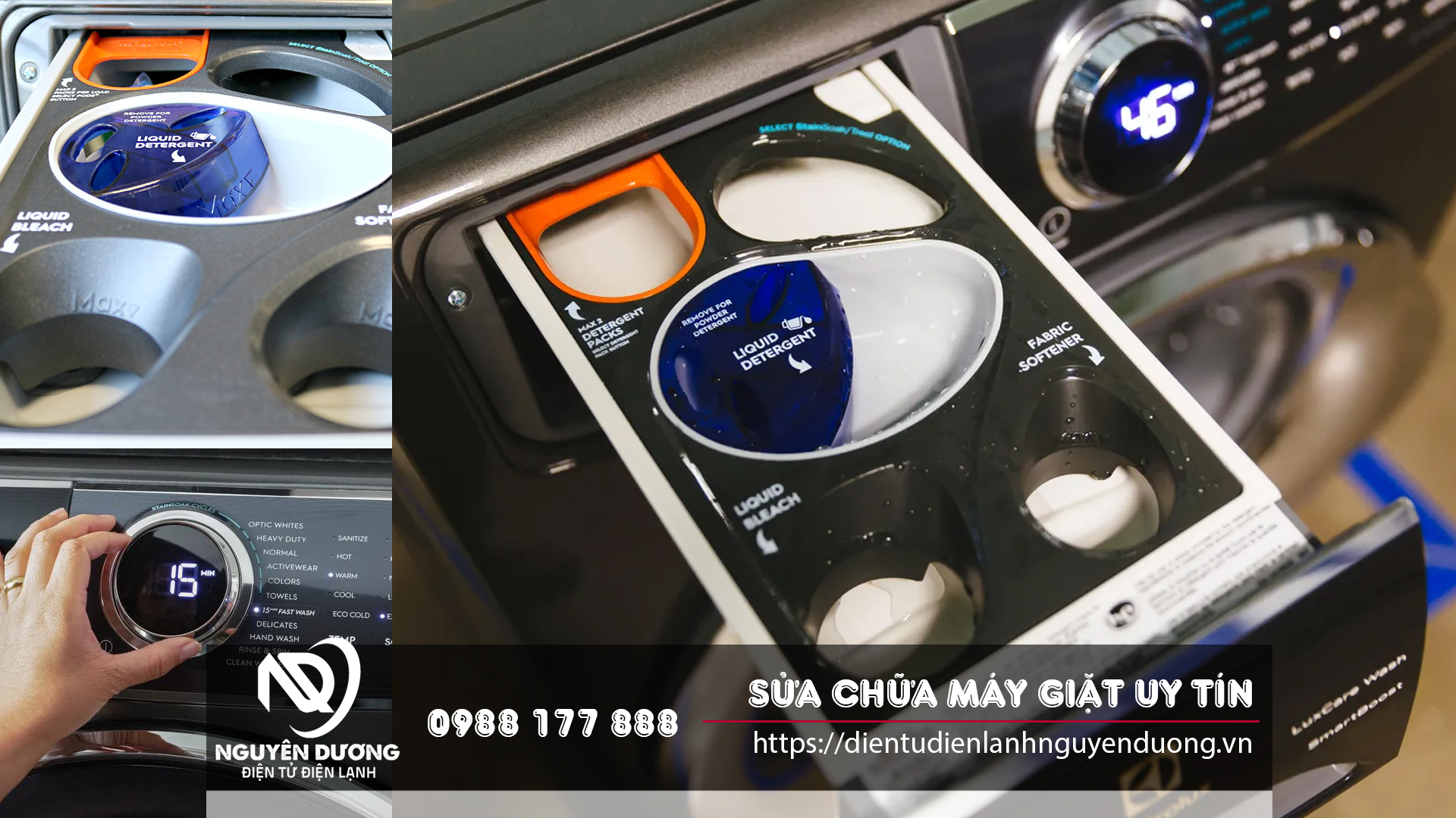Sửa chữa máy giặt uy tín tại nhà, dịch vụ có tại Hà Nội, Đà nẵng, Tp Hồ Chí Minh, Biên Hòa, Cần Thơ....