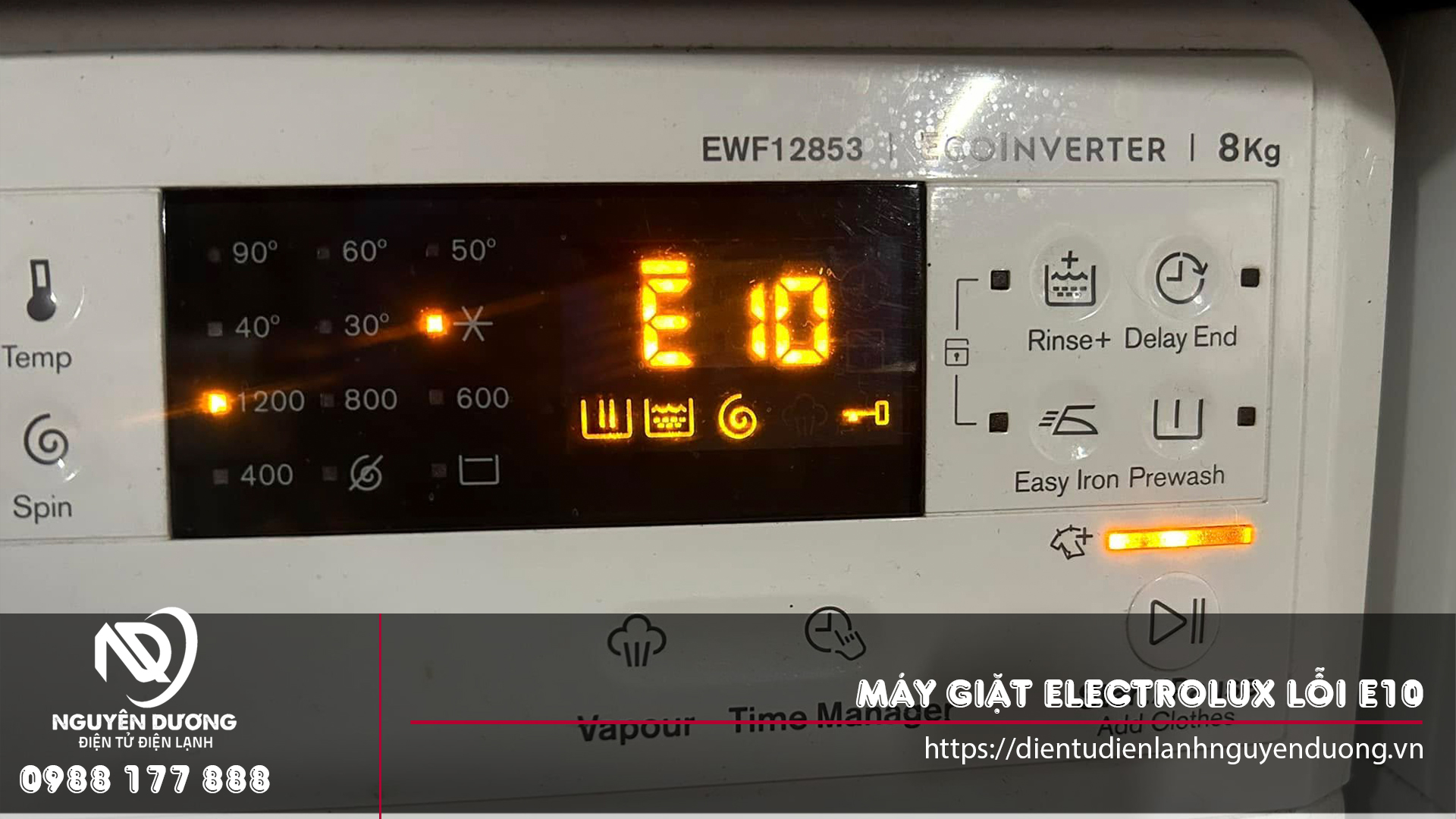 Sửa chữa máy giặt Electrolux lỗi E10