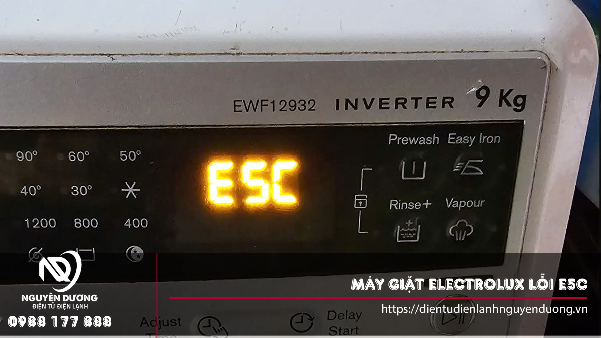 Sửa máy giặt Electrolux lỗi E5C