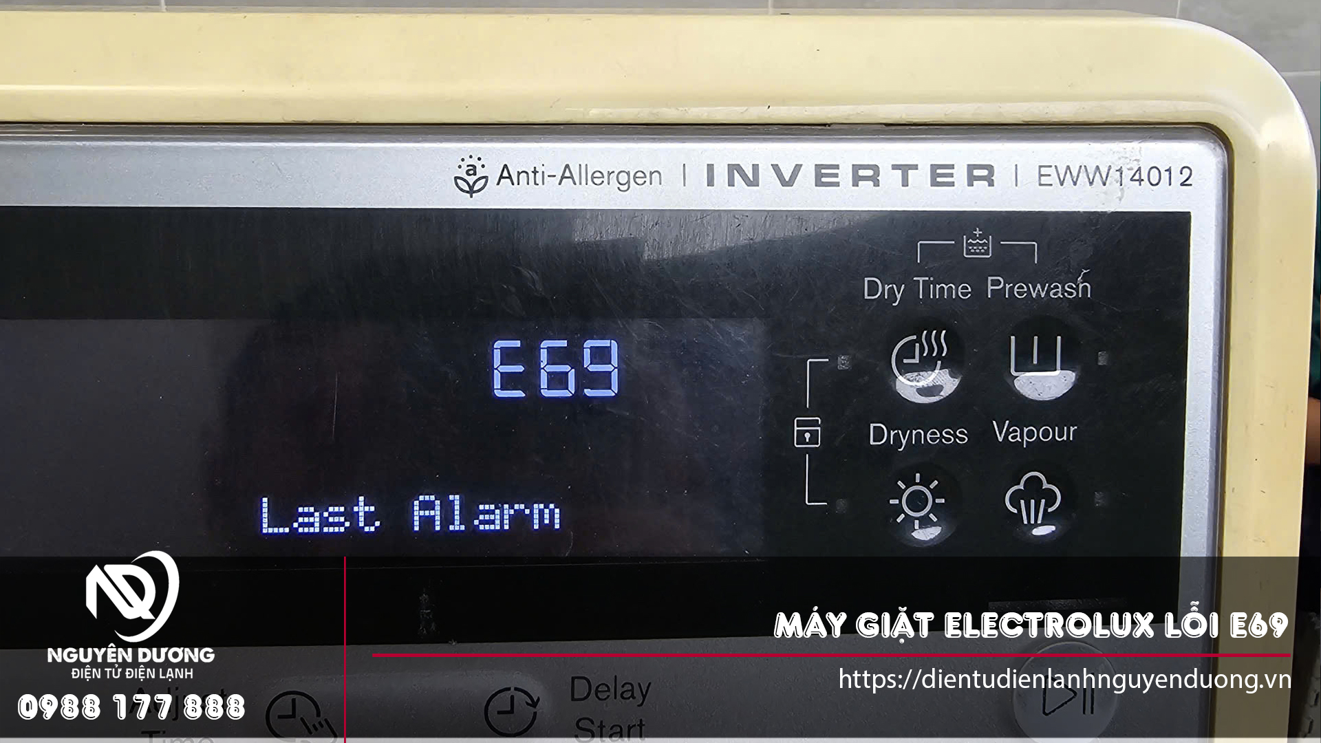Sửa chữa máy giặt Electrolux lỗi E69