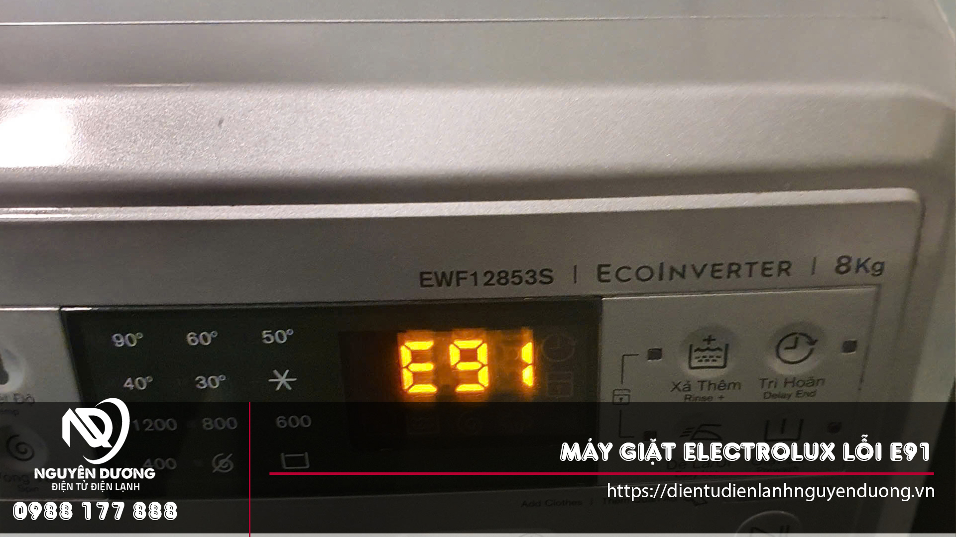 Sửa chữa máy giặt Electrolux lỗi E91