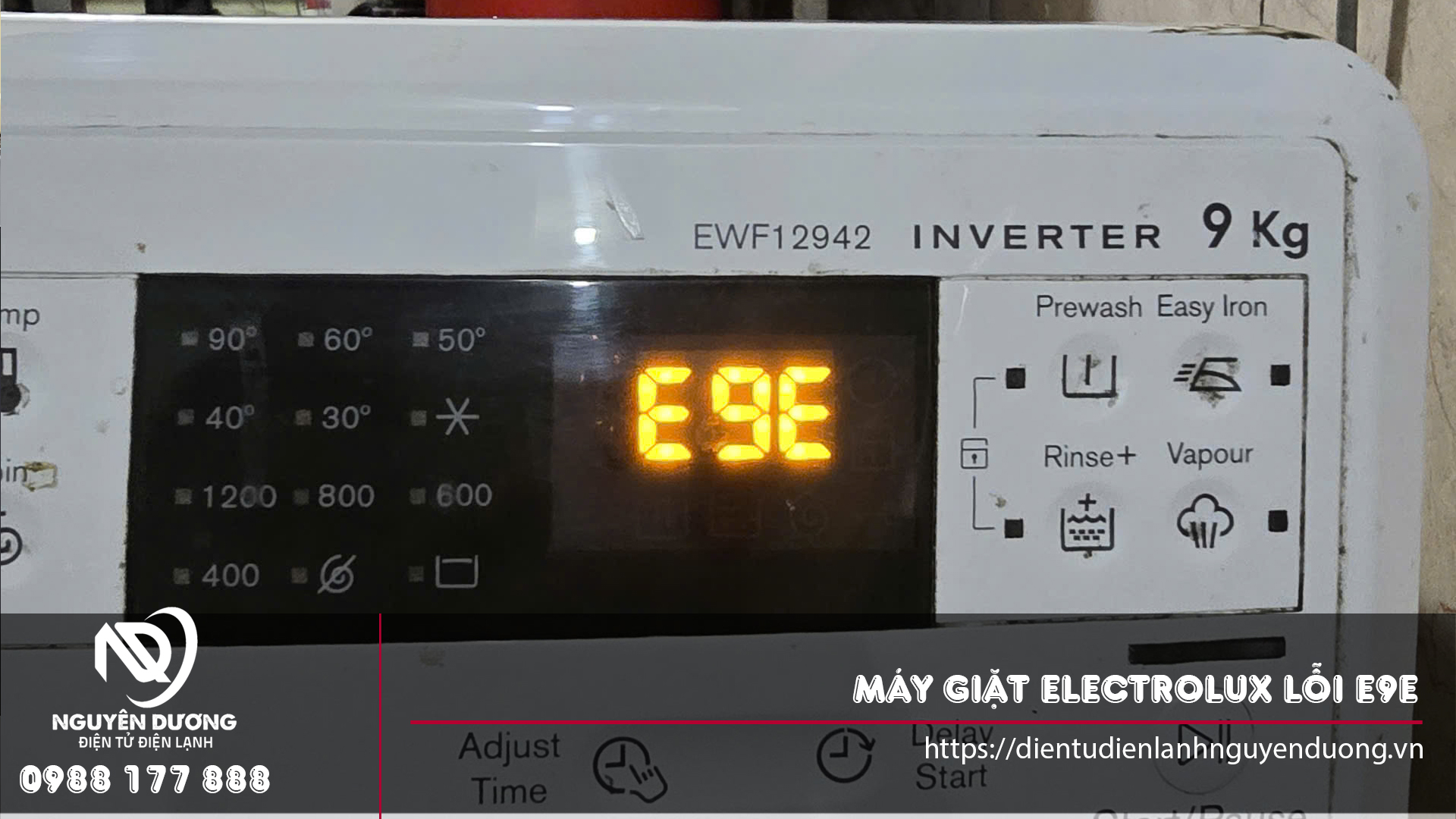 Sửa chữa máy giặt Electrolux lỗi E9E