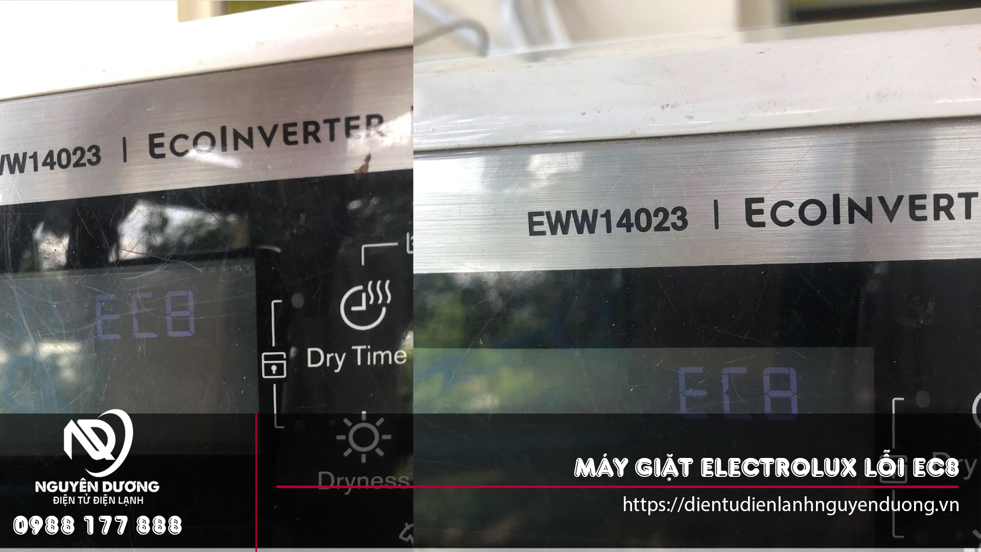 Sửa chữa máy giặt Electrolux lỗi EC8