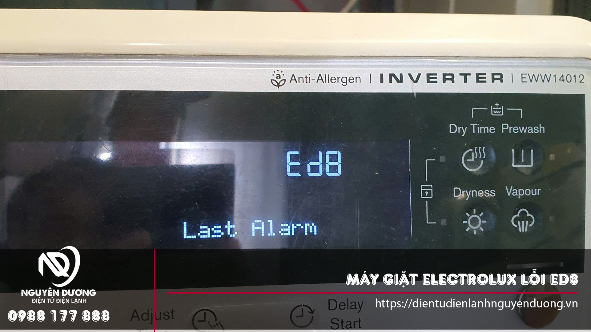 Sửa chữa máy giặt Electrolux lỗi Ed8