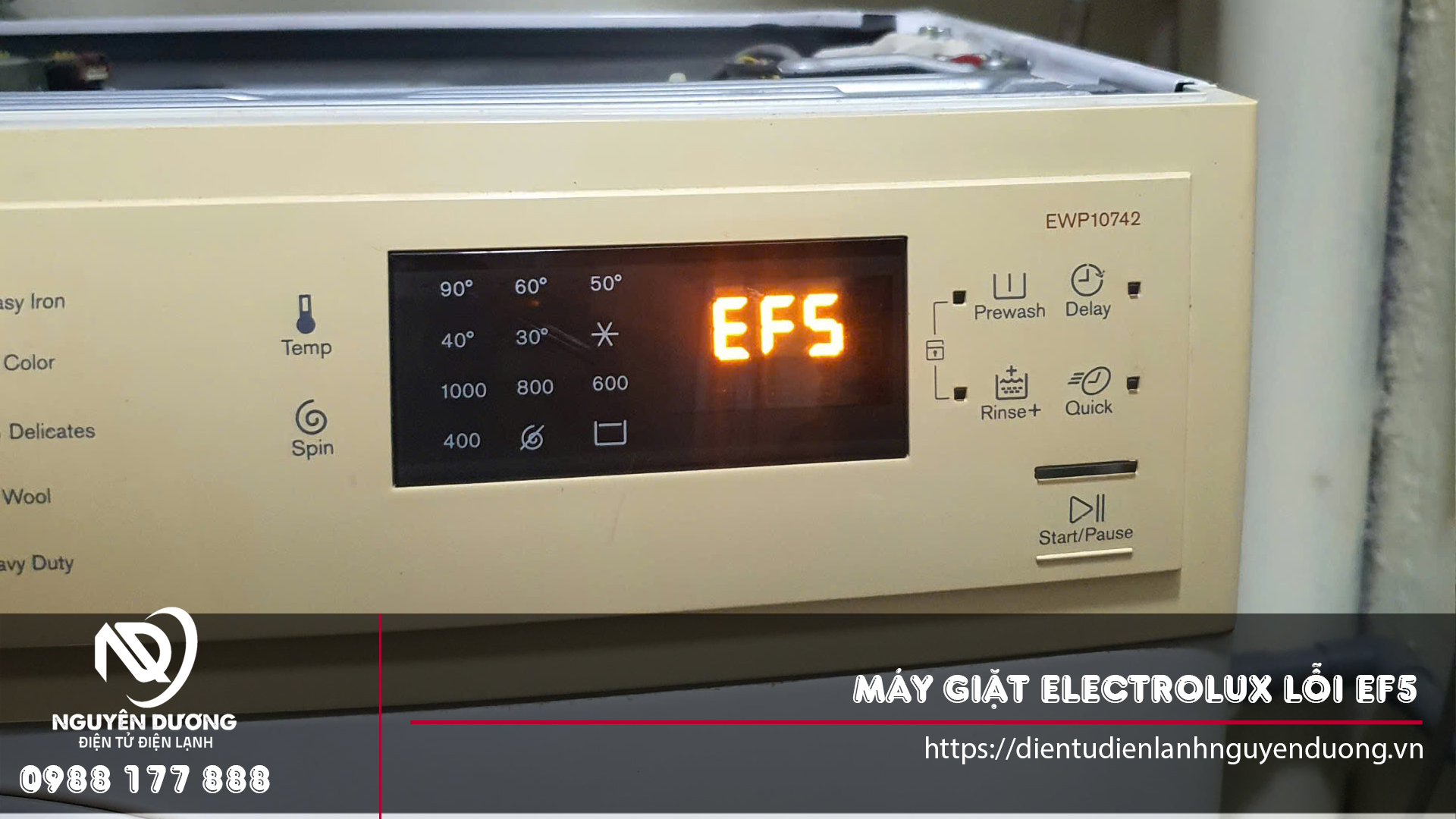 Sửa chữa máy giặt Electrolux lỗi EF5