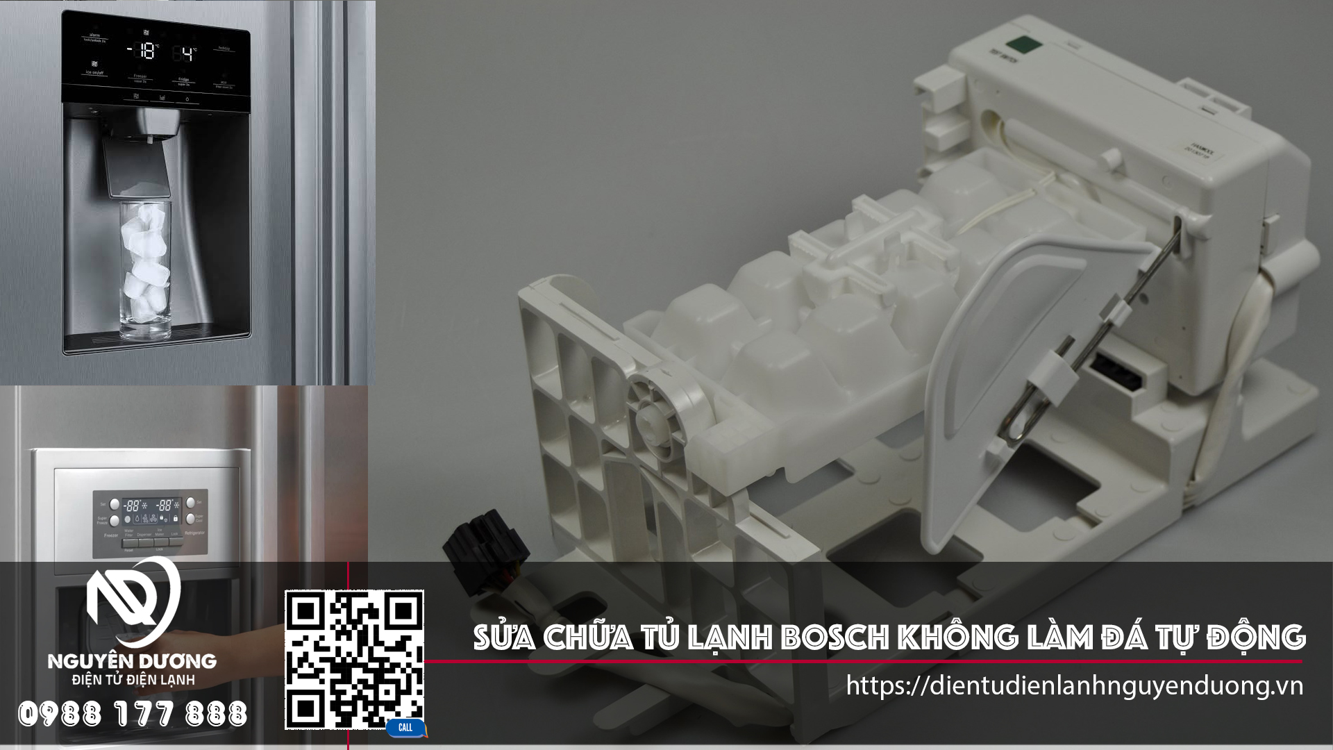 Sửa Chữa Tủ Lạnh Bosch Không Làm Đá Rơi