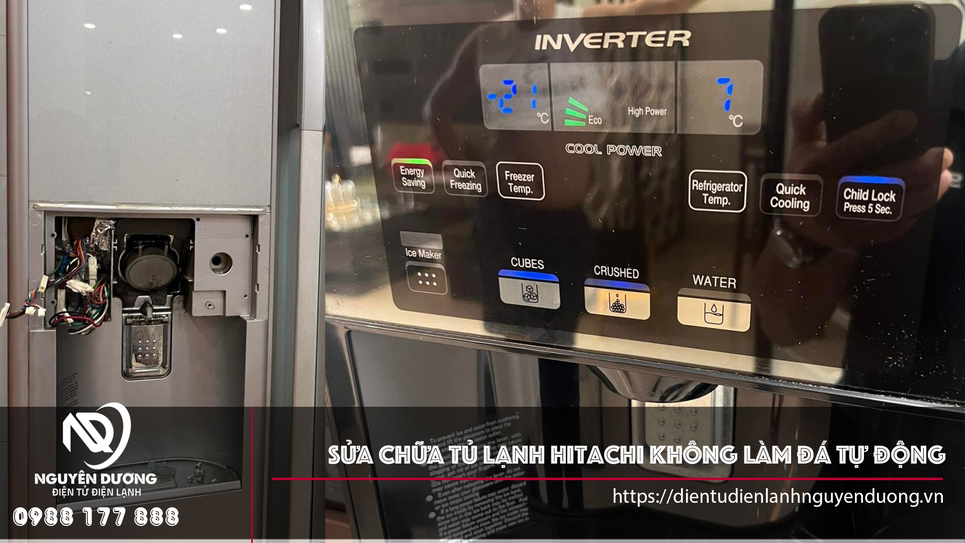 Sửa Chữa Tủ Lạnh Hitachi Không Làm Đá Rơi
