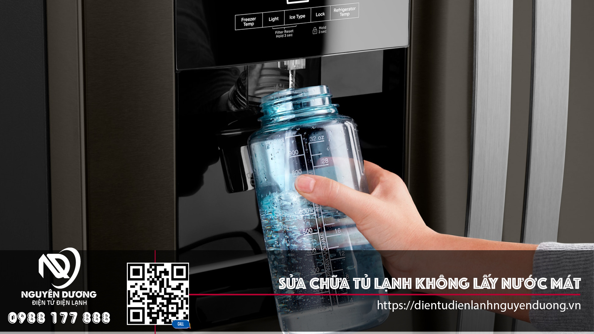 Sửa chữa tủ lạnh không lấy được nước mát