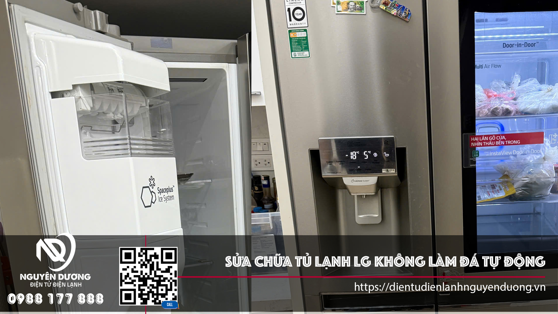 Sửa Chữa Tủ Lạnh LG Không Làm Đá Rơi