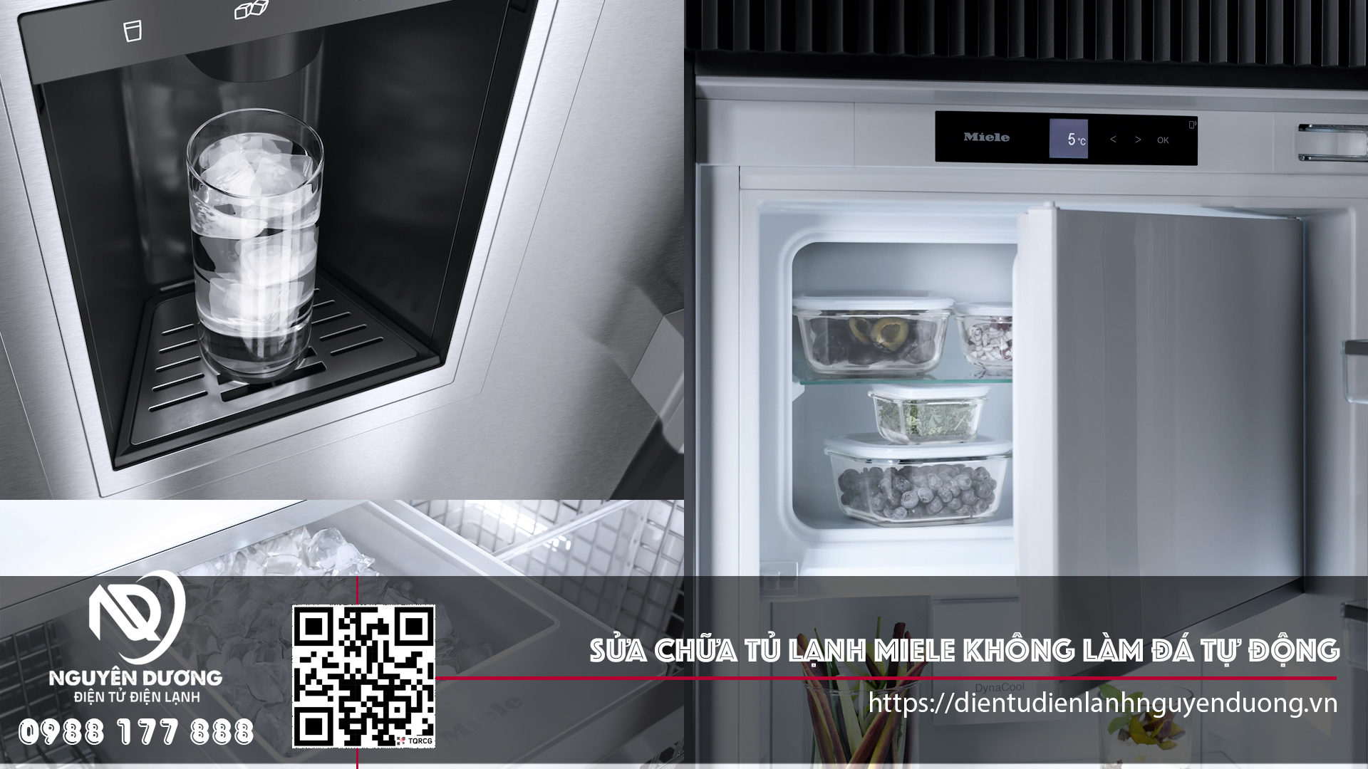 Sửa Chữa Tủ Lạnh Miele Không Làm Đá Rơi