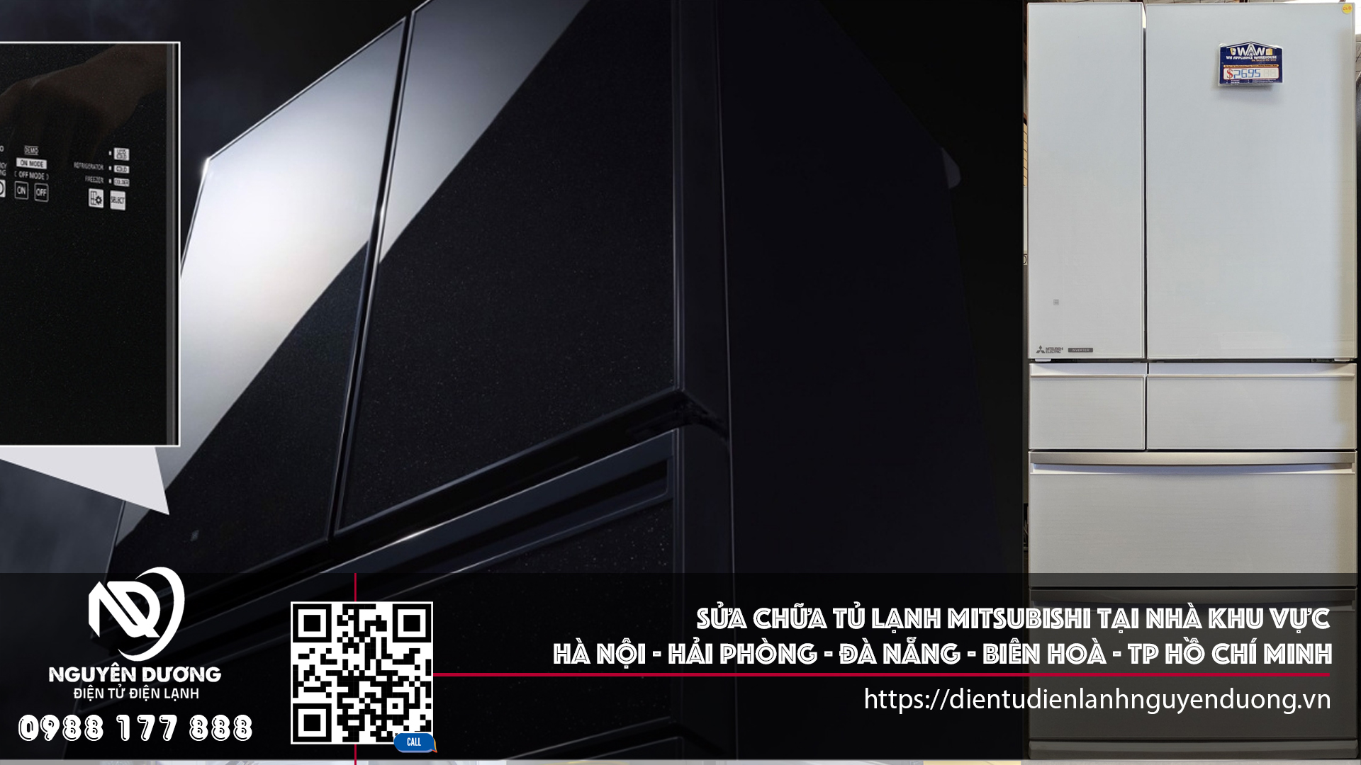 Sửa Chữa Tủ Lạnh Mitsubishi Tại Nhà Khu Vực Hà Nội - Hải Phòng - Đà Nẵng - Biên Hoà - Tp Hồ Chí Minh