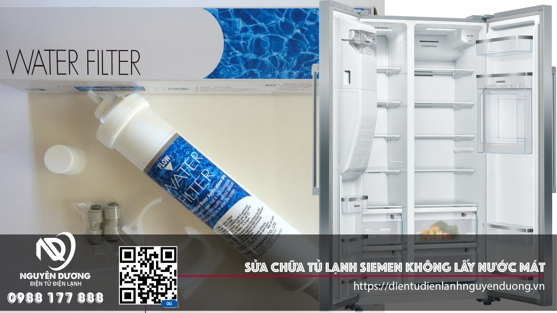 Sửa Chữa Tủ Lạnh Siemen Không Lấy Nước Mát