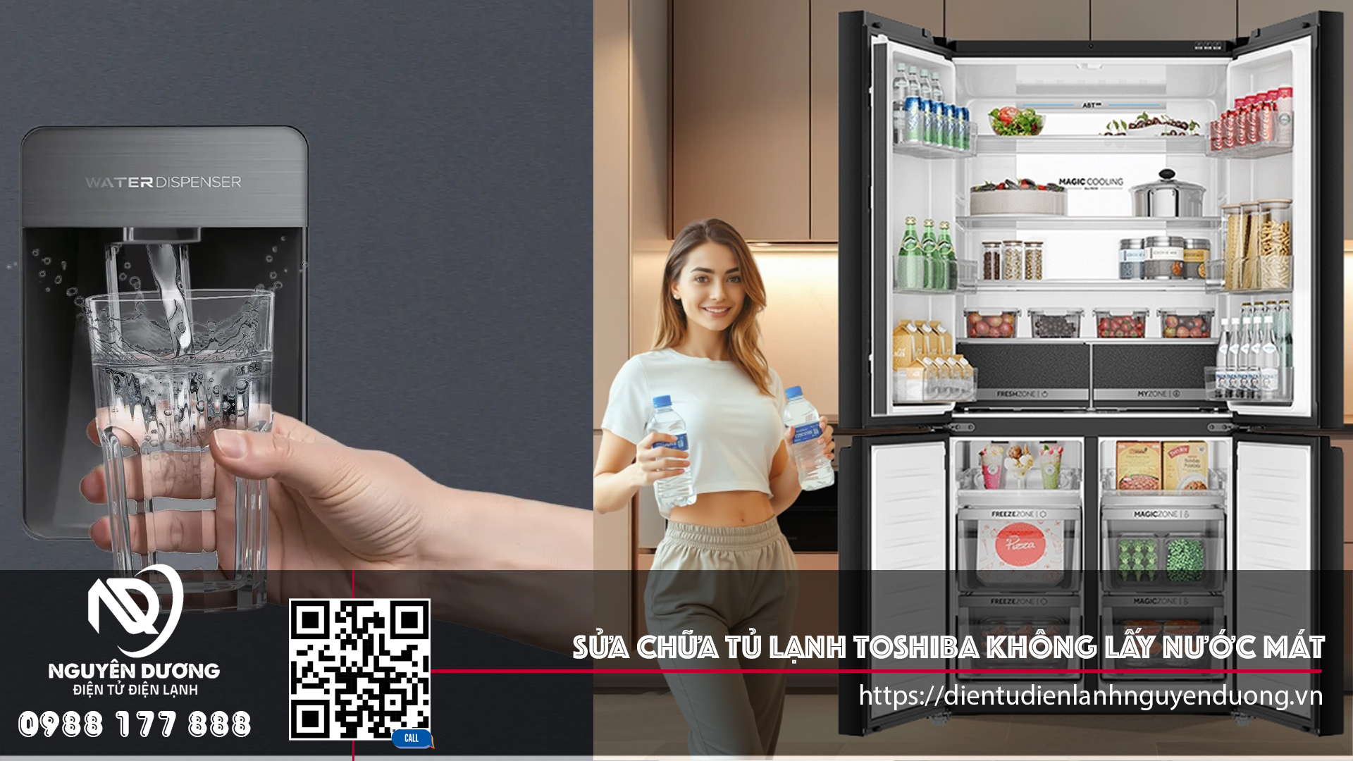 Sửa Chữa Tủ Lạnh Toshiba Không Lấy Nước Mát