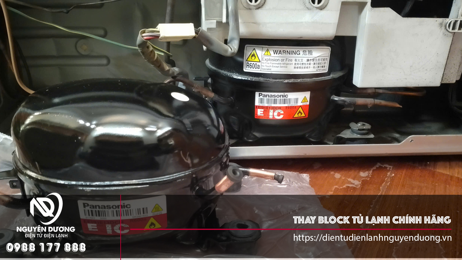 Thay Block Tủ Lạnh Mitsubishi Chính Hãng