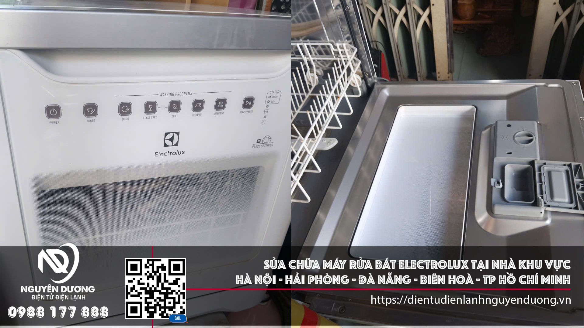 Sửa Chữa Máy Rửa Chén Bát Electrolux Tại Nhà Khu Vực Hà Nội & Tp Hồ Chí Minh