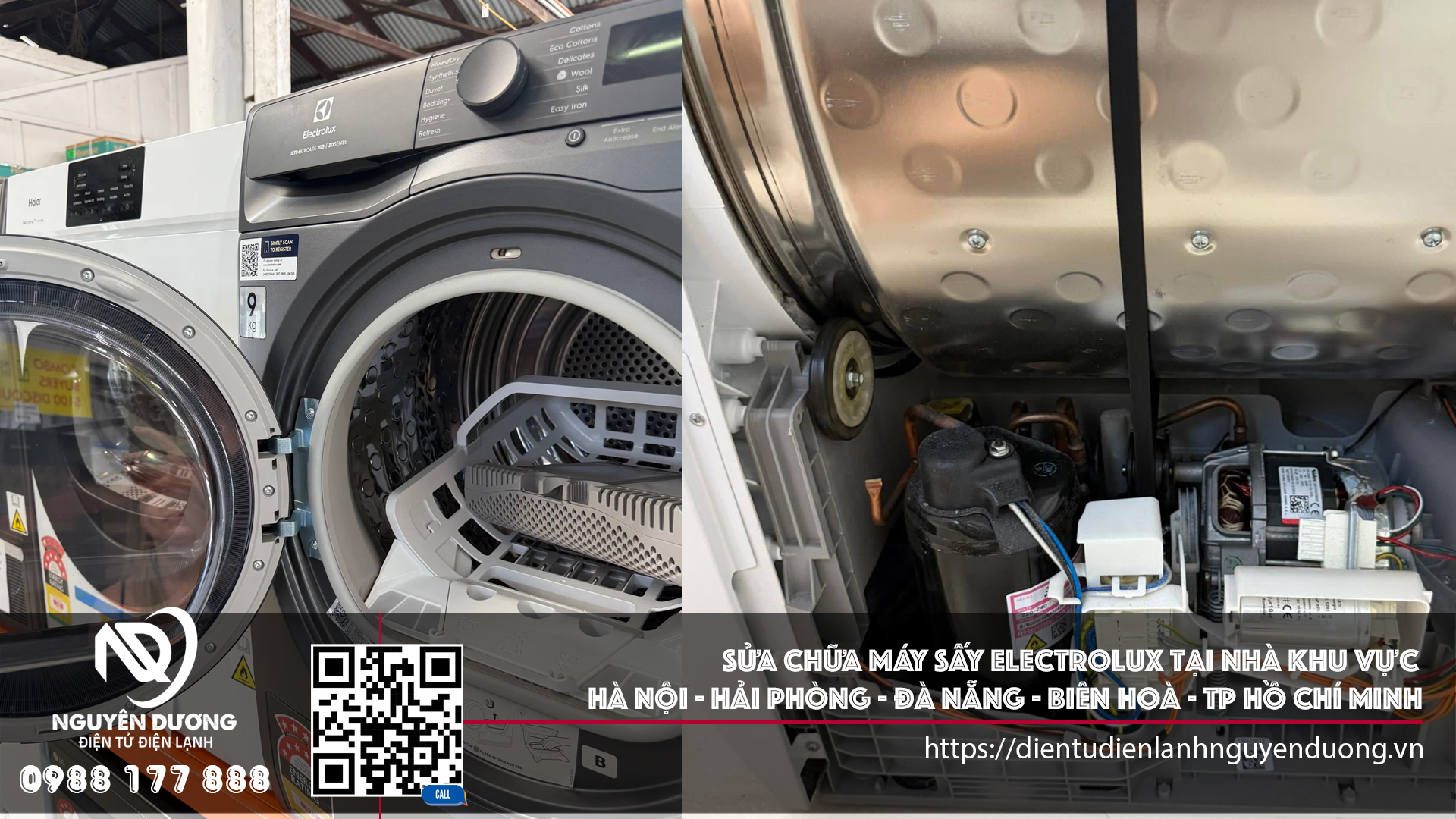 Sửa Chữa Máy Sấy Electrolux Tại Nhà Khu Vực Hà Nội - Đà Nẵng - Biên Hoà - Tp Hồ Chí Minh