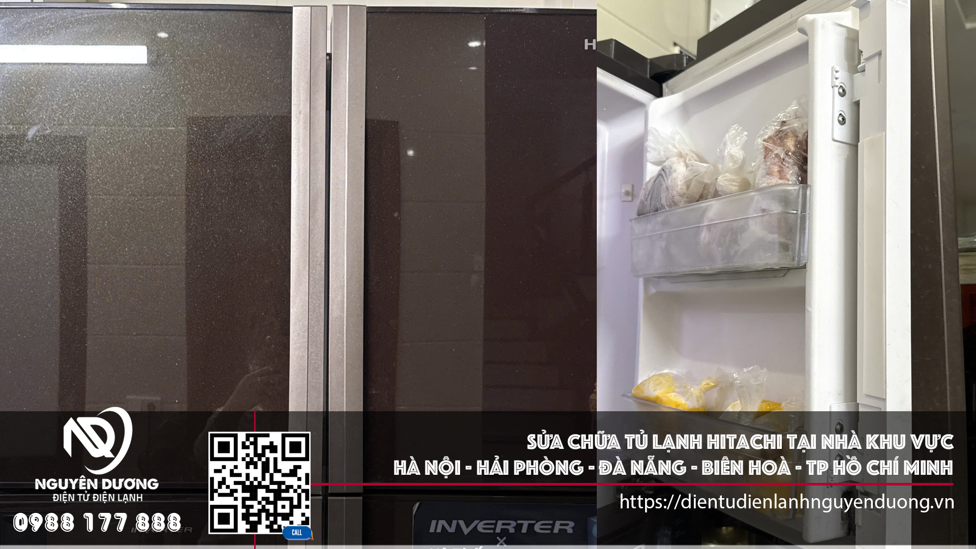 Sửa Chữa Tủ Lạnh Hitachi Tại Nhà Khu Vực Hà Nội - Hải Phòng - Đà Nẵng - Tp Hồ Chí Minh