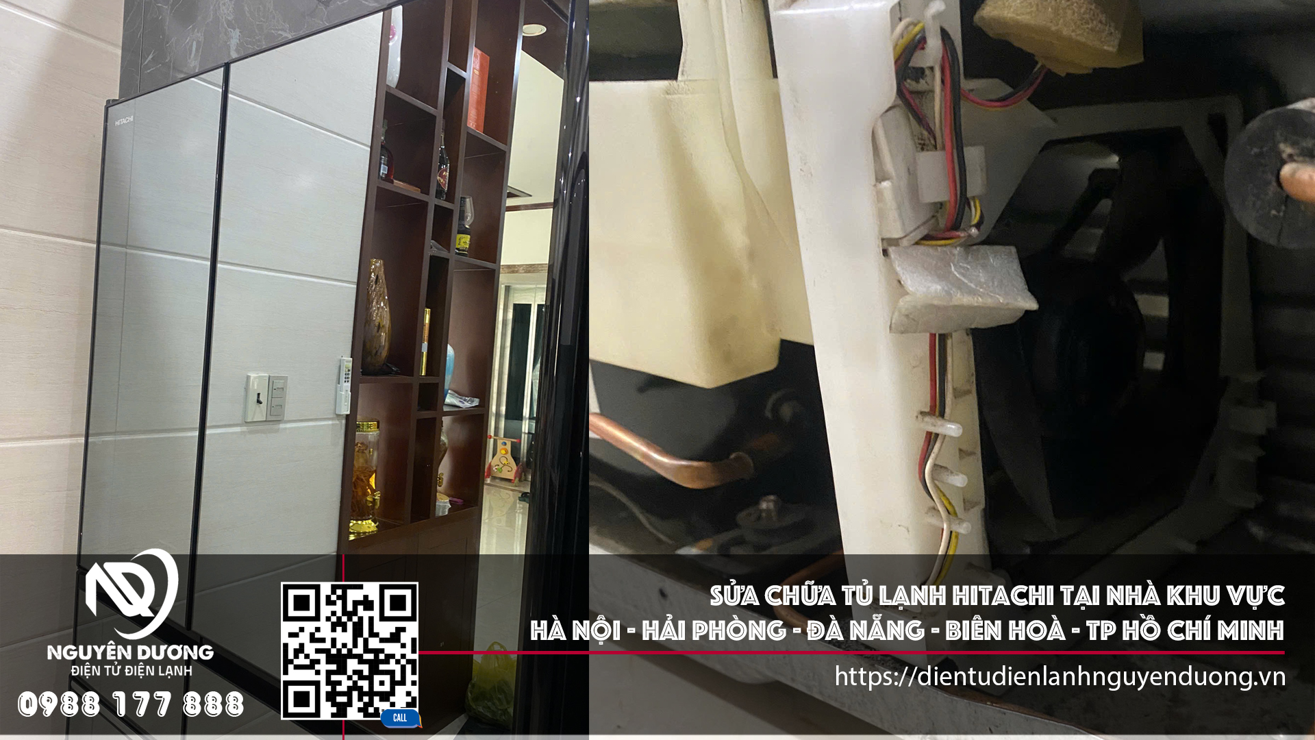 Sửa Chữa Tủ Lạnh Hitachi Tại Nhà Khu Vực Hà Nội - Hải Phòng - Đà Nẵng - Tp Hồ Chí Minh