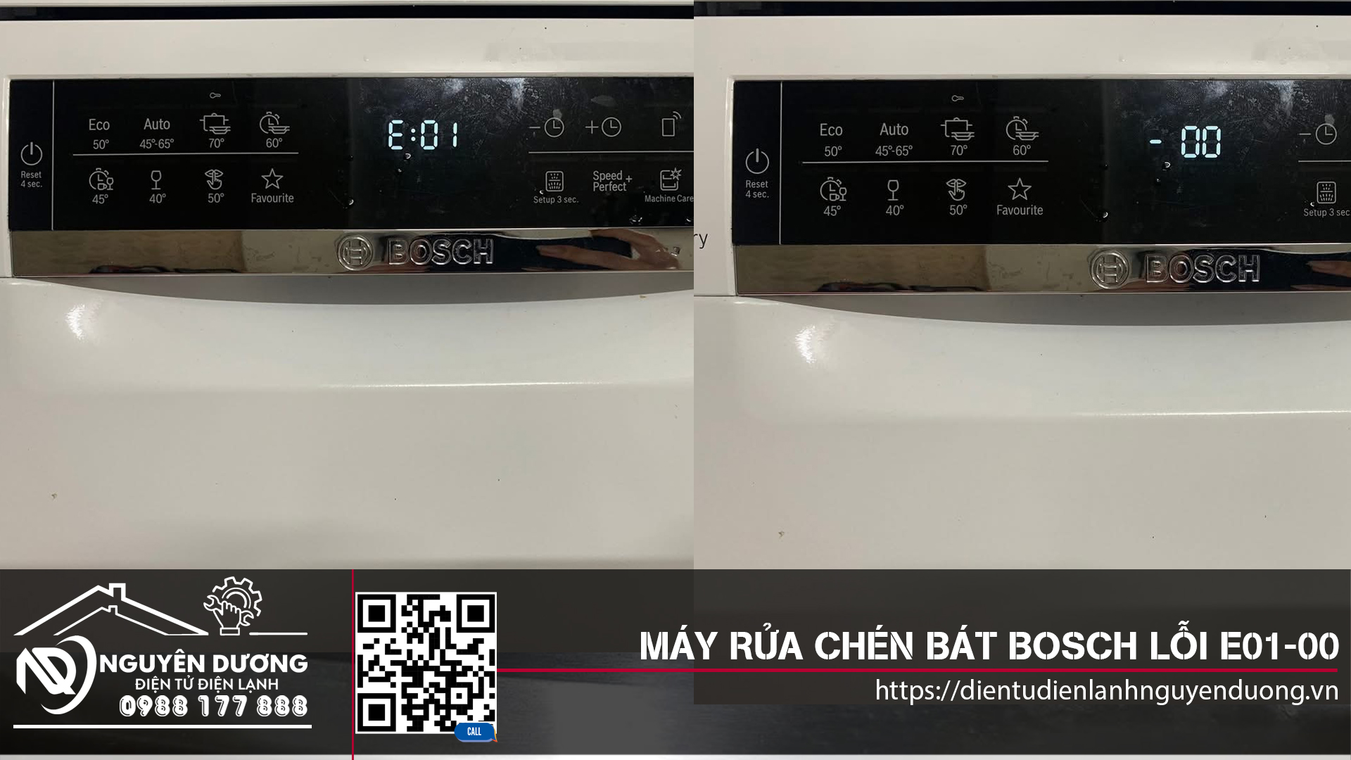 Máy Rửa Chén Bát Bosch Lỗi E01-00