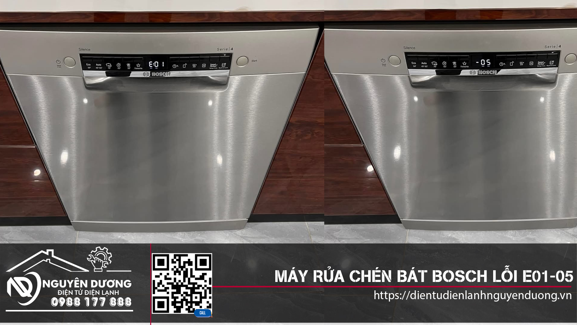 Máy Rửa Chén Bát Bosch Lỗi E01-05