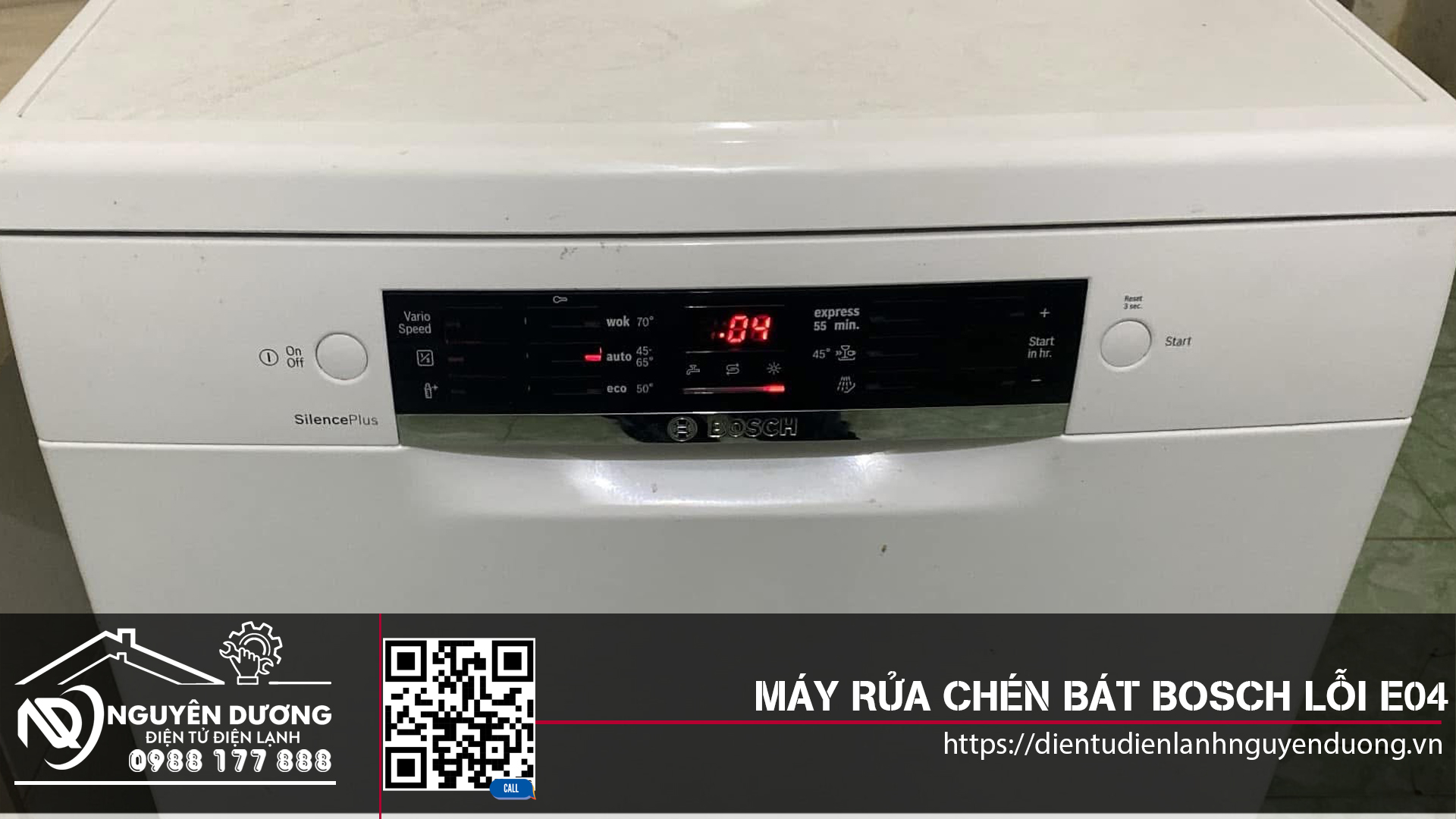Máy Rửa Chén Bát Bosch Lỗi E04