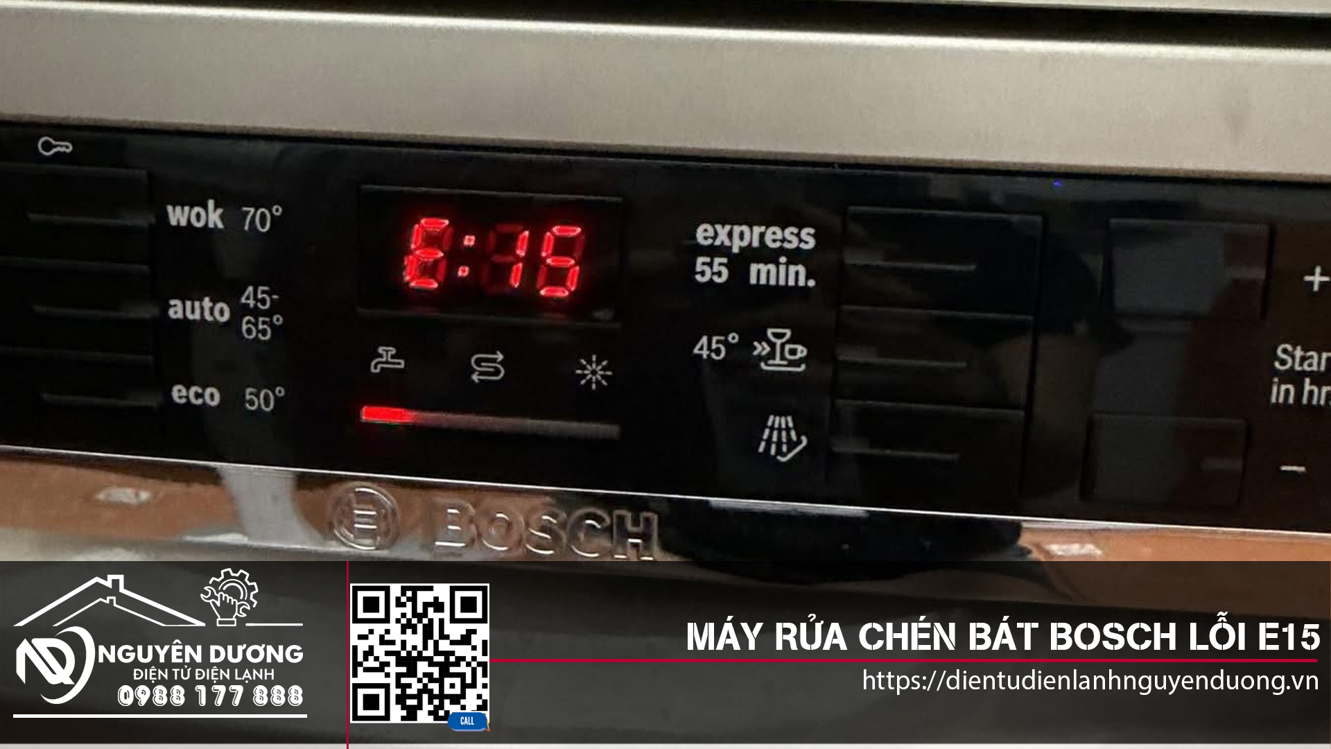 Máy Rửa Chén Bát Bosch Lỗi E15