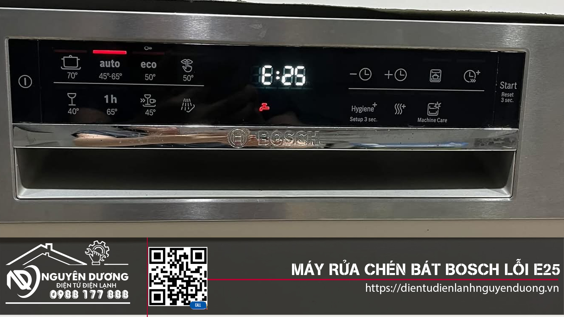 Máy Rửa Chén Bát Bosch Lỗi E25